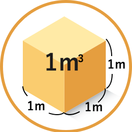1立方メートルのイメージ